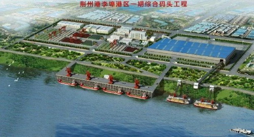 湖北一永久性砂石集并中心建成，總投資約2.5億元，年設(shè)計吞吐量360萬噸