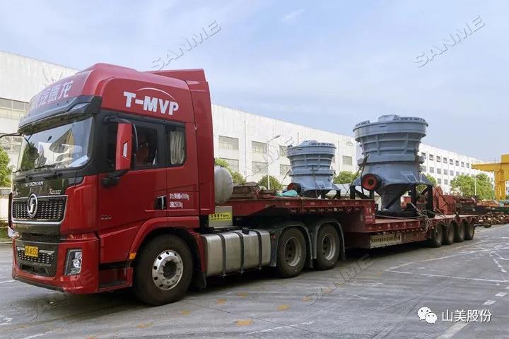 發(fā)貨｜上海山美股份4臺大型圓錐破碎機(jī)奔赴河南信陽時(shí)產(chǎn)1400噸尾礦制砂項(xiàng)目現(xiàn)場