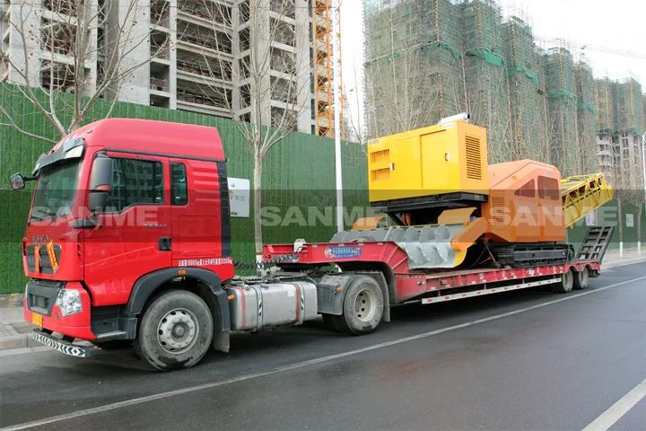 顛覆傳統(tǒng)裝車方式，山美履帶式取料機助您實現(xiàn)降本增效、節(jié)能減排！